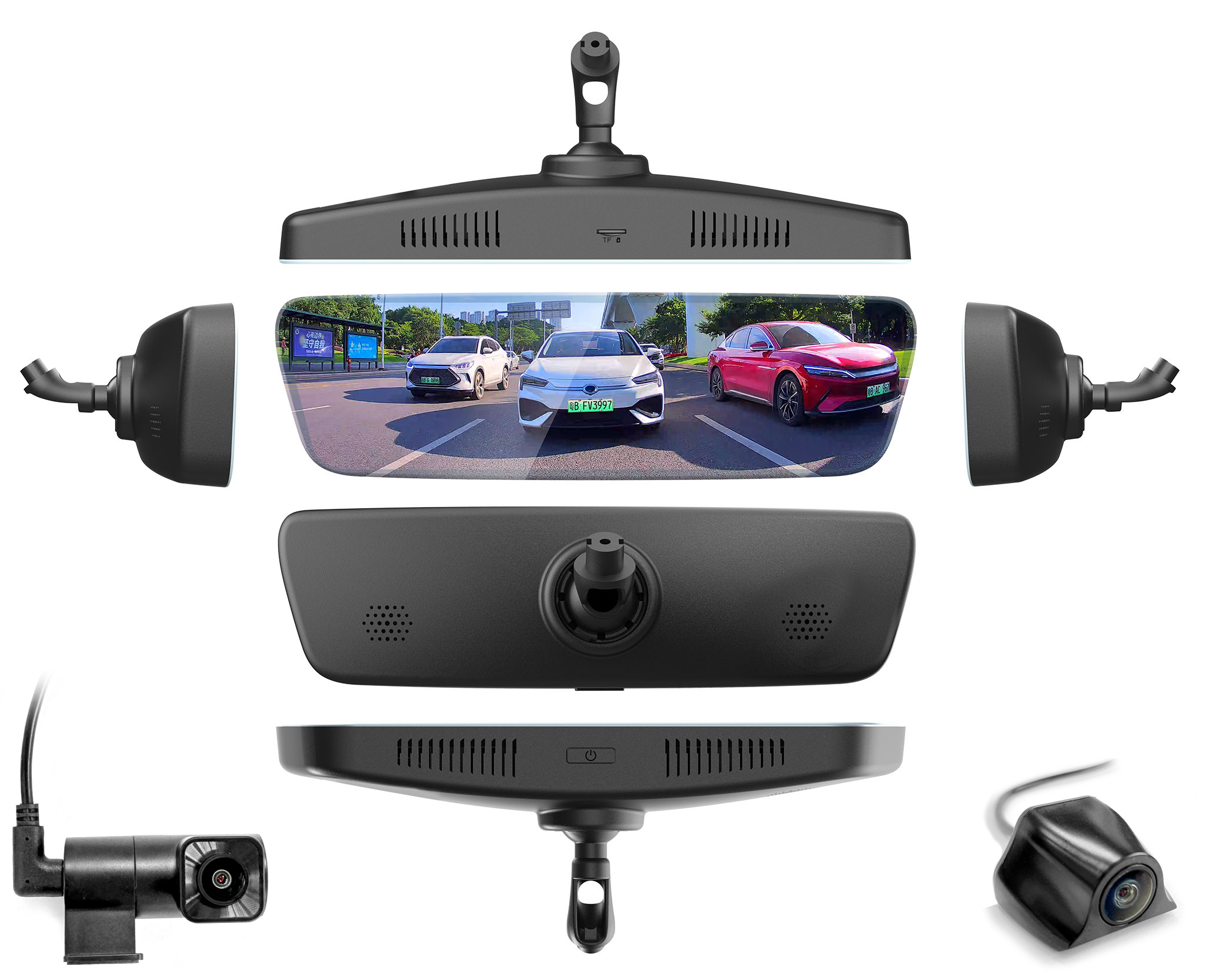 LVDS OEM-style electronic rear-view mirrors